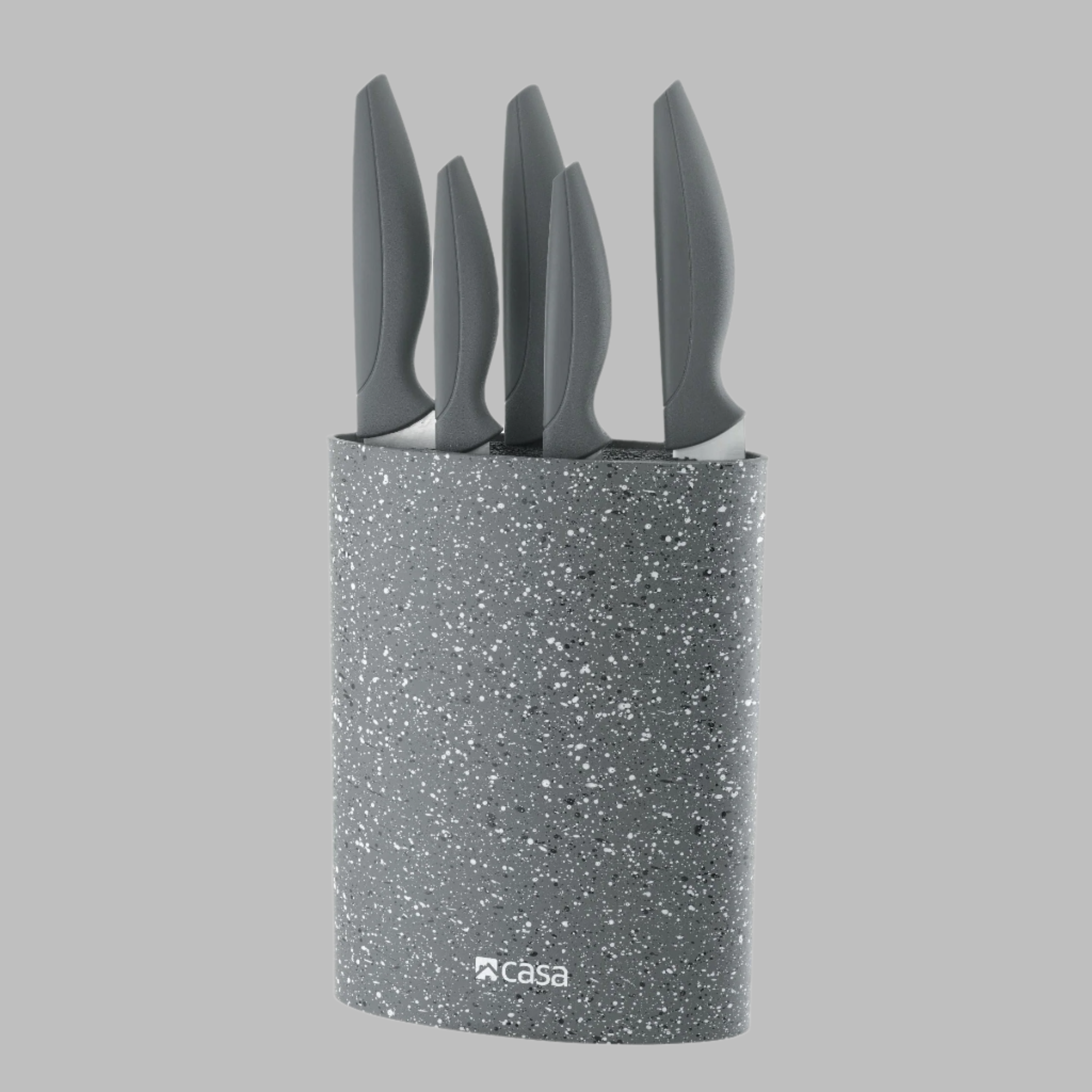 5Pc Knife & Plastic Block - Firenze