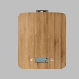Kitchen Scale - Bamboo - Clock & Timer
