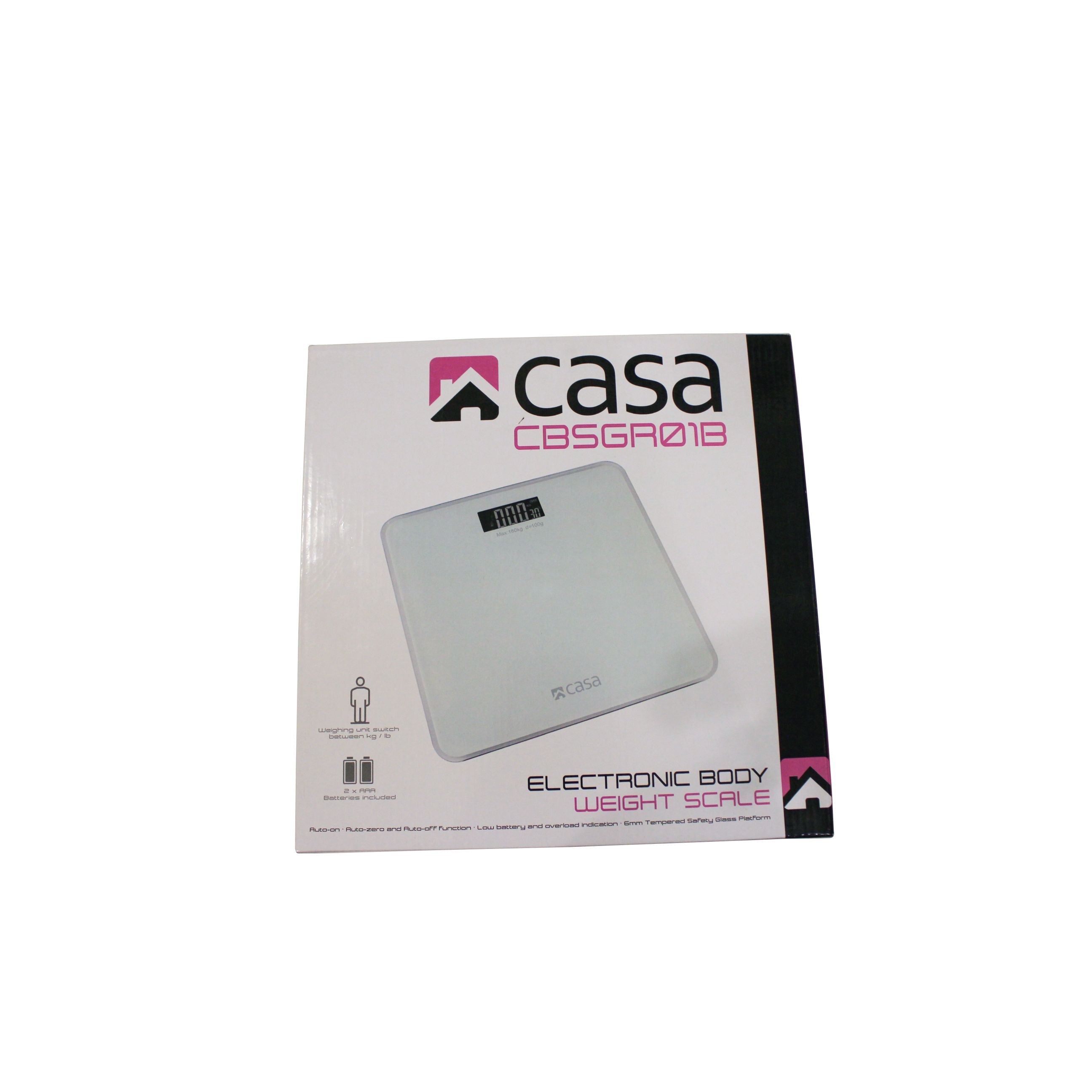 Electronic Bathroom Glass Scale - Solid - Rounded Corners