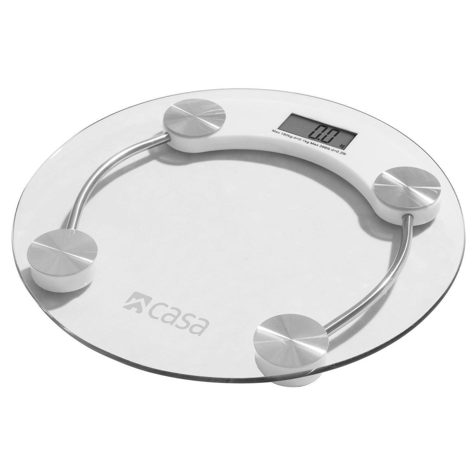 Electronic Bathroom Glass Scale - Round