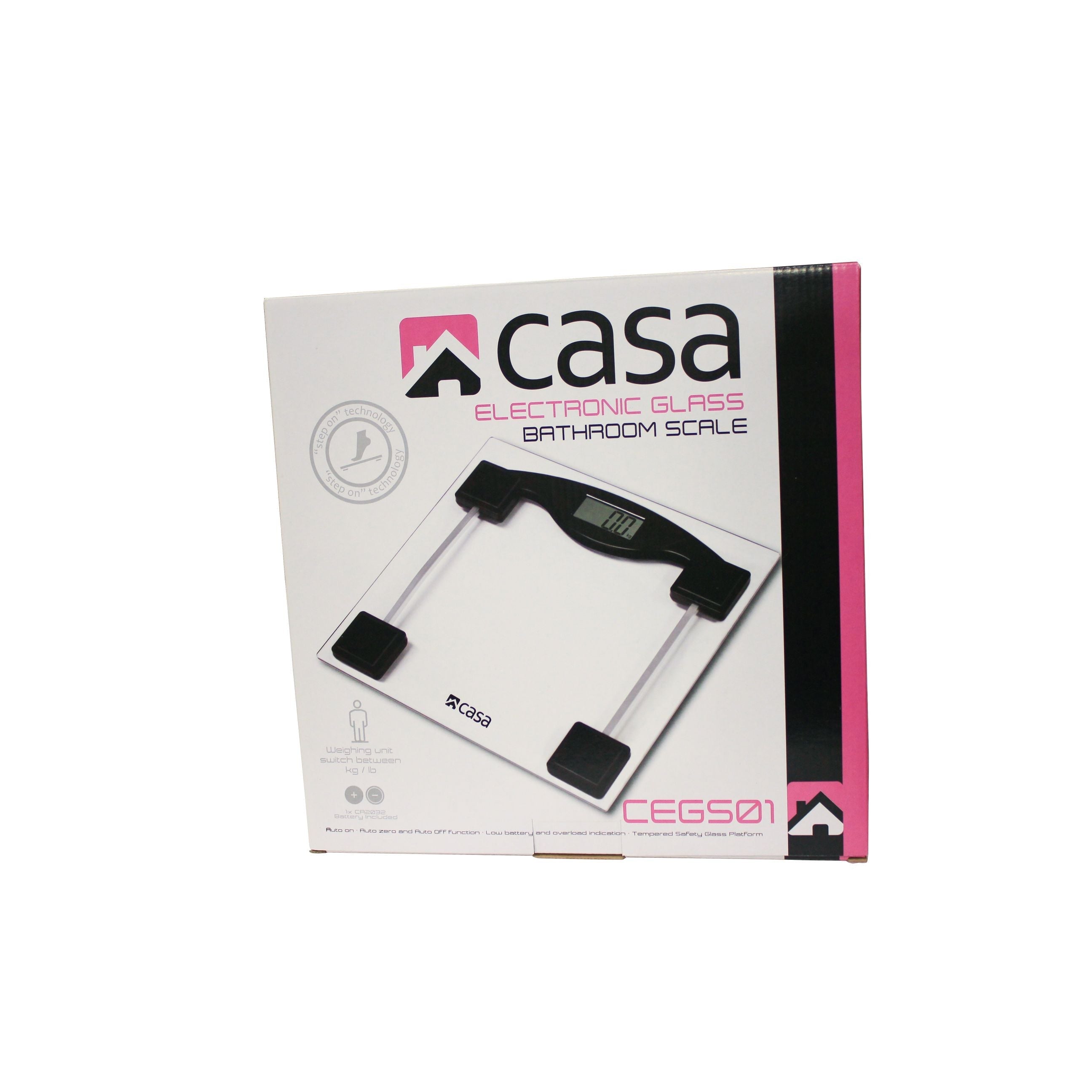 Electronic Bathroom Glass Scale - Ultra Flat