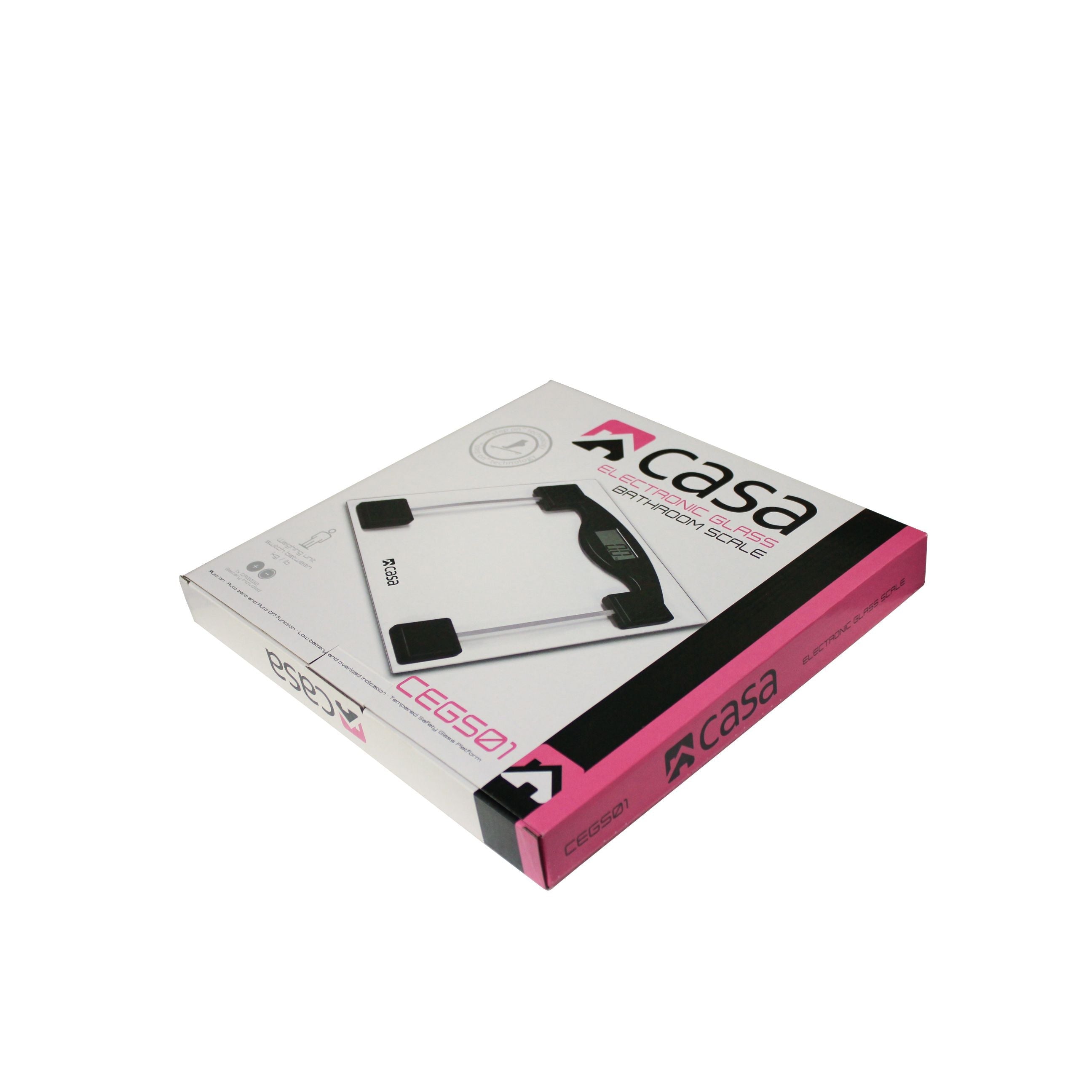 Electronic Bathroom Glass Scale - Ultra Flat