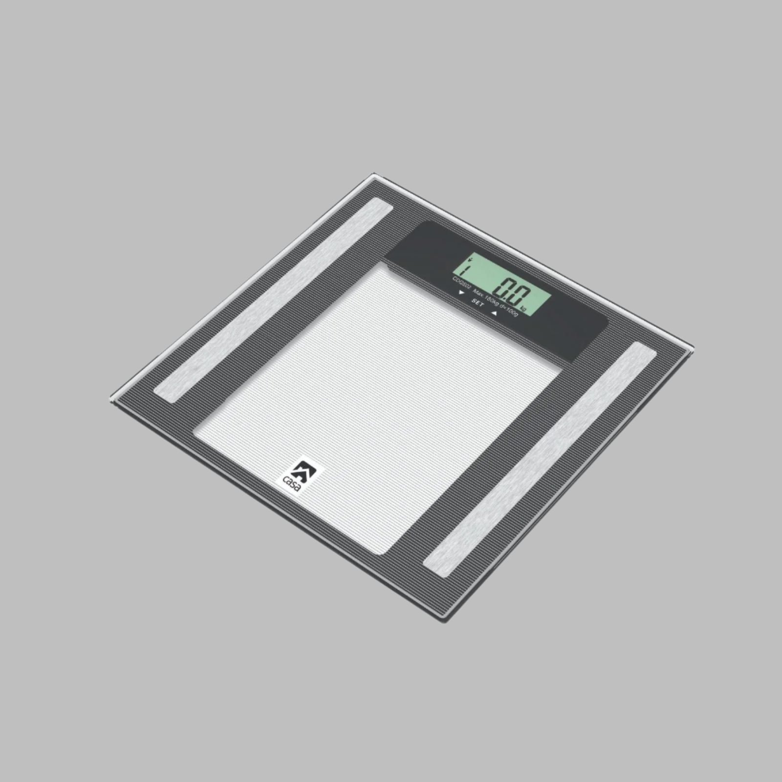 Electronic 7-In-1 Diagnostic Glass Bathroom Scale