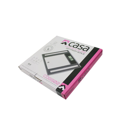 ELECTRONIC 7-IN-1 DIAGNOSTIC GLASS BATHROOM SCALE