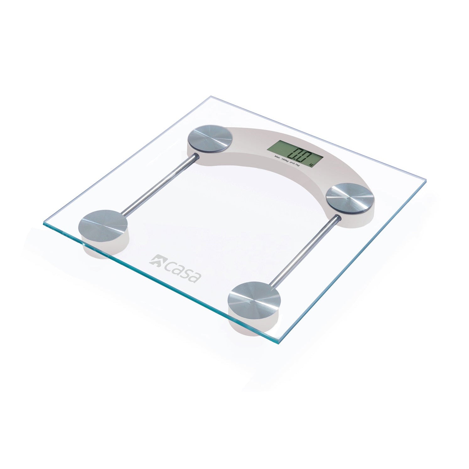 Electronic Bathroom Glass Scale - Square