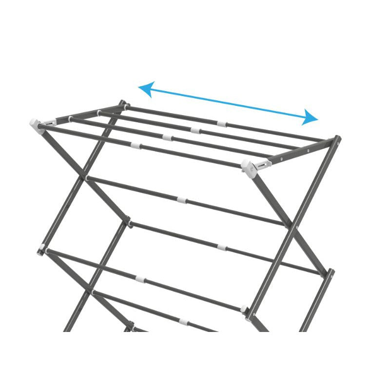 3-Tier Clothes Drying Stand - Foldable, Extendable - 7.5M Capacity