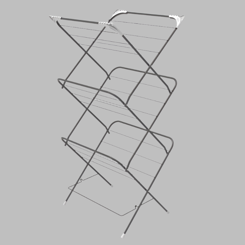 3-Tier Clothes Drying Stand, Foldable - 13M Capacity