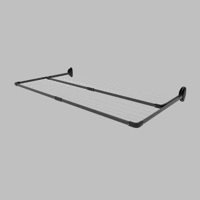 10-Line Twin Fold Down Wall Mounted Clothesline - 21M