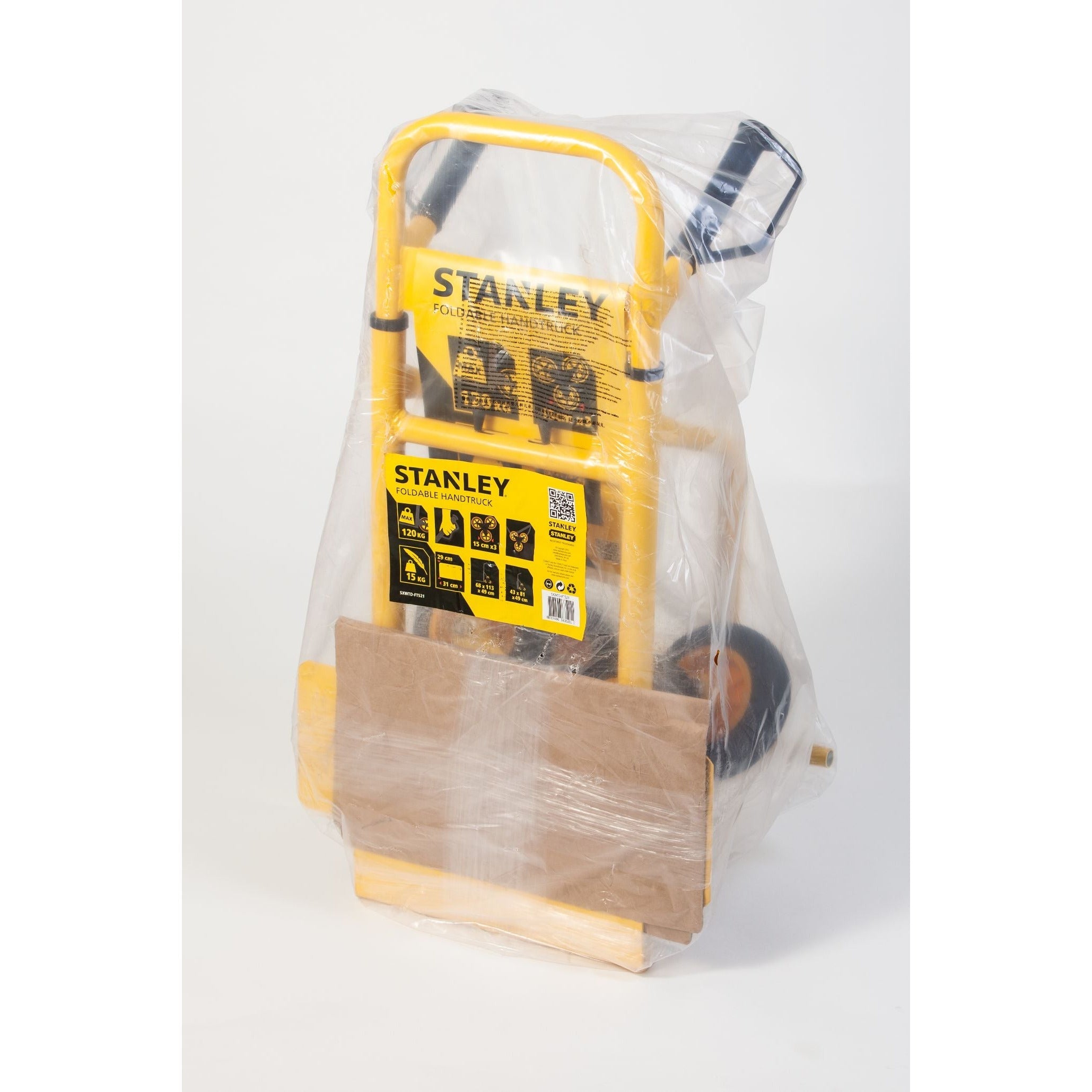 Folding Hand Truck - 3 Wheeled Steel - 120Kg Capacity - Ft521