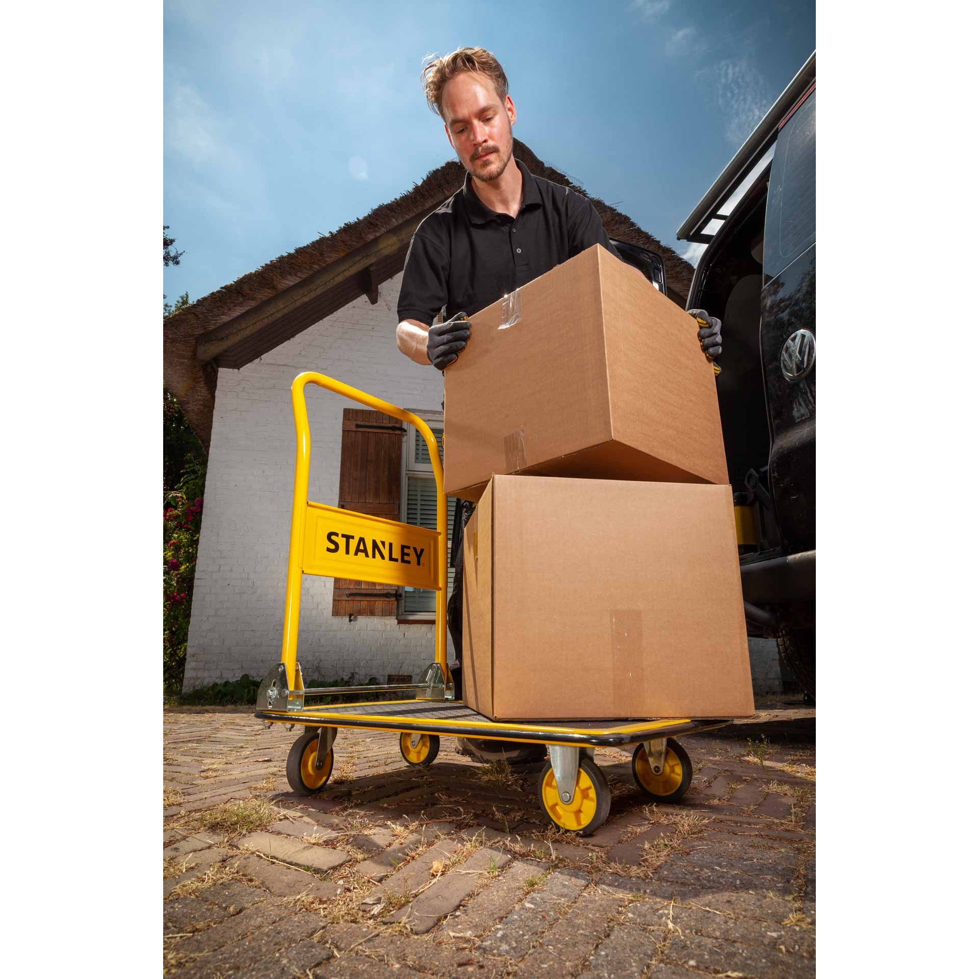 Platform Truck - Steel - Ball Bearing Wheels - 150Kg Capacity PC527L