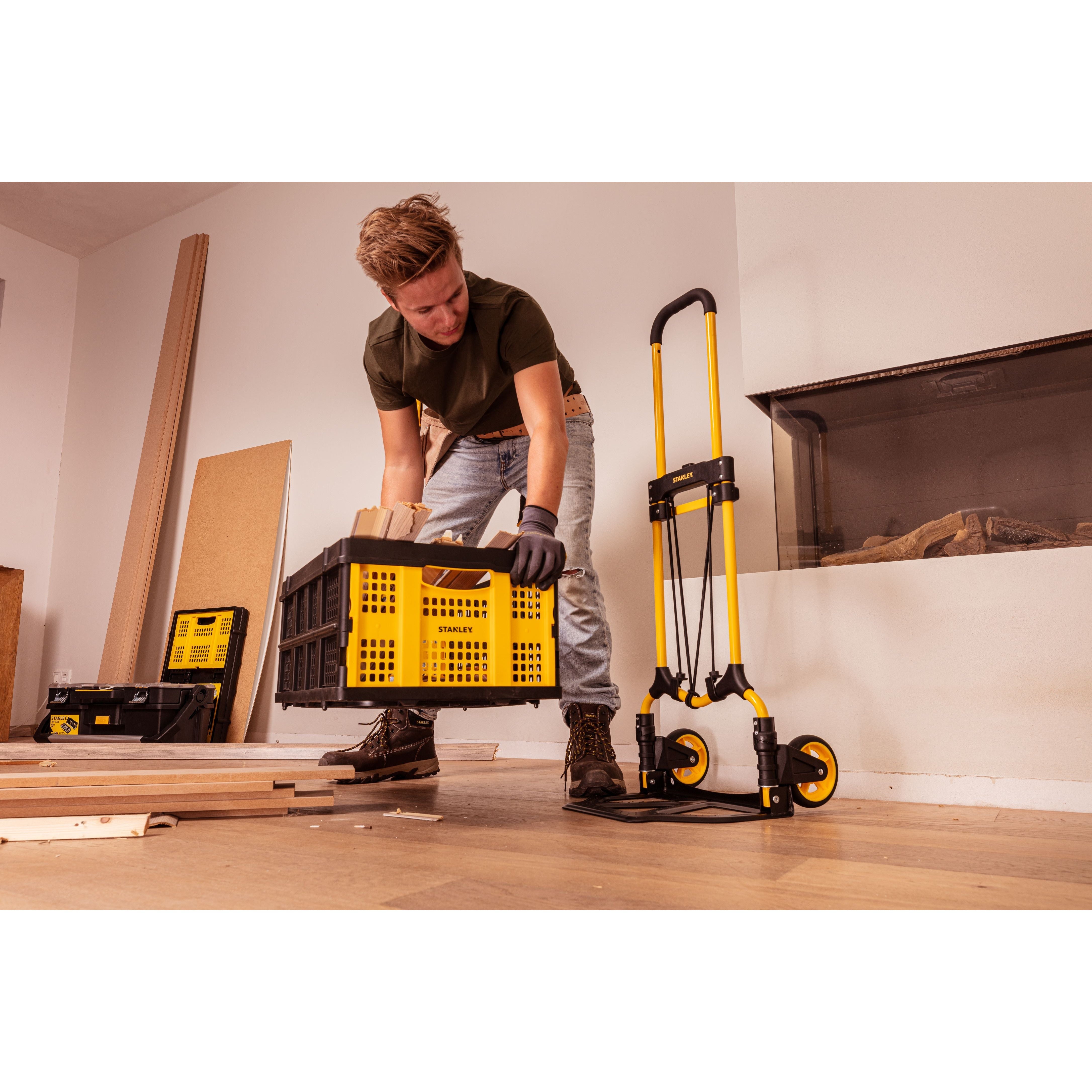 Folding Hand Truck - 70Kg Capacity - Steel & Plastic Ft582