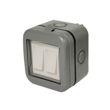 IP55 DOUBLE 2-WAY OUTDOOR SWITCH