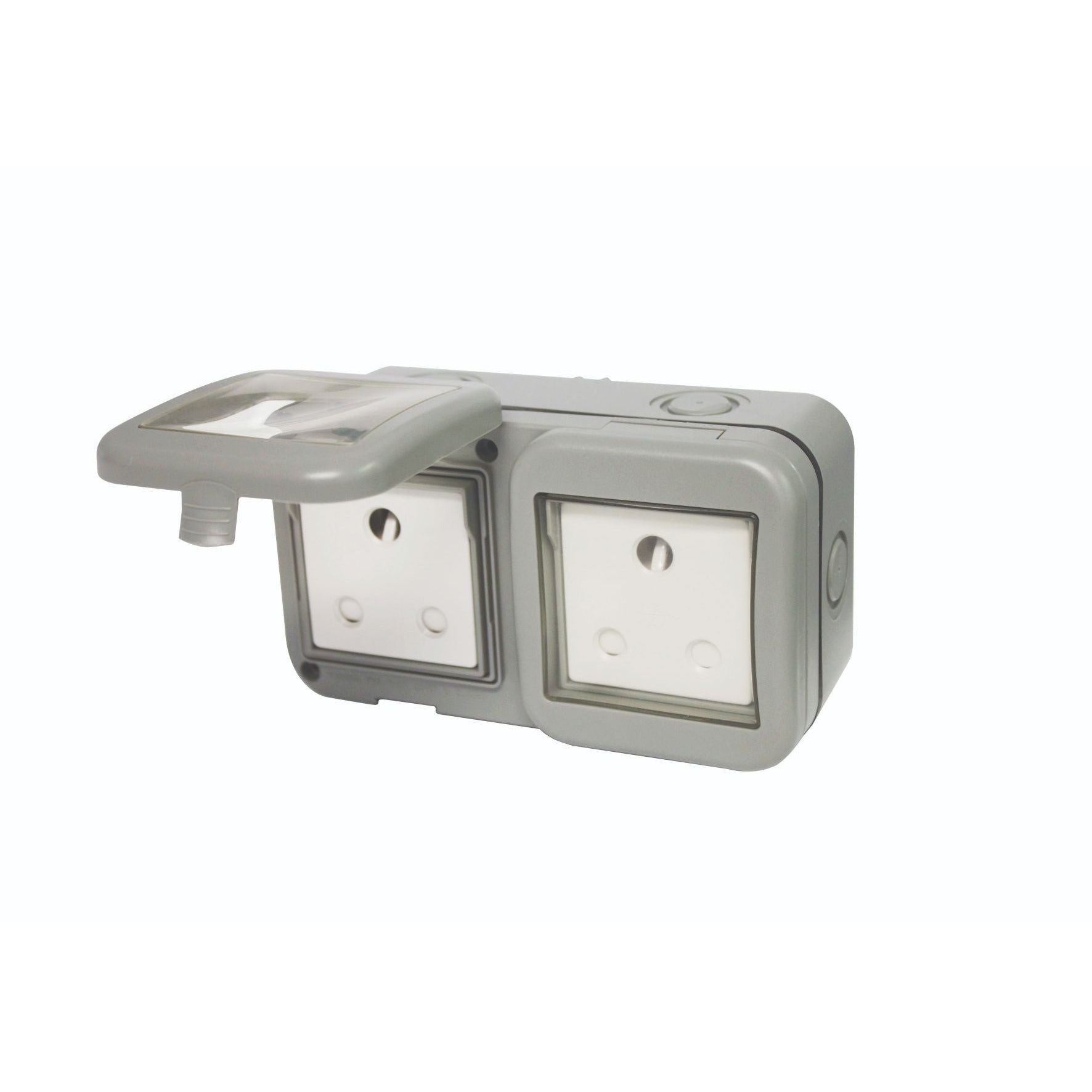 IP55 Double Unswitched 16A Sa Outdoor Socket (2 x 3 Pin)