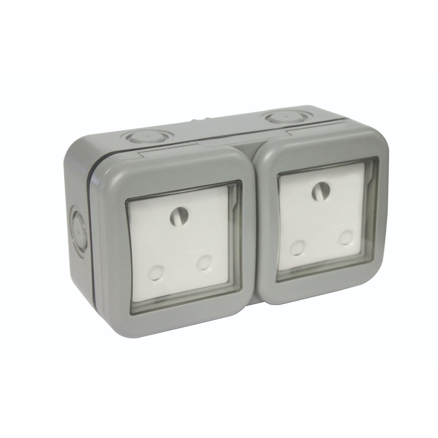 IP55 Double Unswitched 16A Sa Outdoor Socket (2 x 3 Pin)