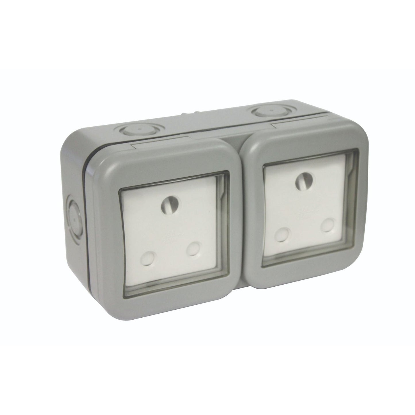 IP55 DOUBLE UNSWITCHED 16A SA OUTDOOR SOCKET (2 X 3 PIN)