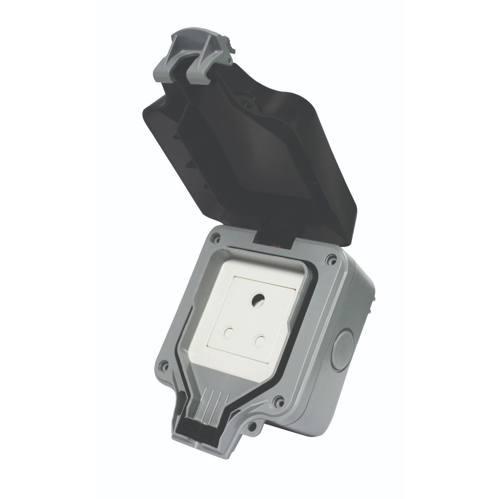 IP66 Single Unswitched 16A Sa Outdoor Socket (1 x 3 Pin)