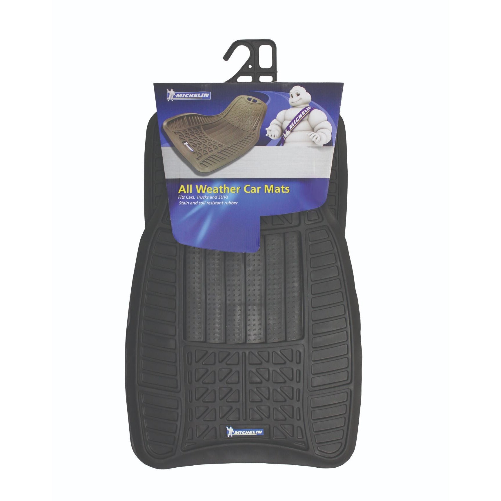 4Pc All-Weather Rubber Car Floor Mat Set