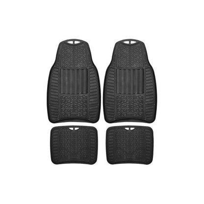 4PC ALL-WEATHER RUBBER CAR FLOOR MAT SET