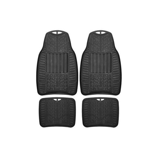 4PC ALL-WEATHER RUBBER CAR FLOOR MAT SET