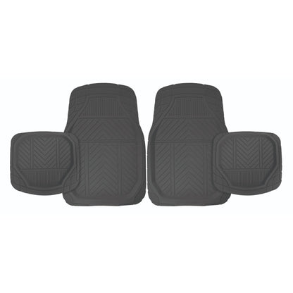 4PC DEEP TROUGH CAR FLOOR MAT SET