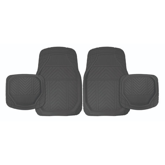 4PC DEEP TROUGH CAR FLOOR MAT SET