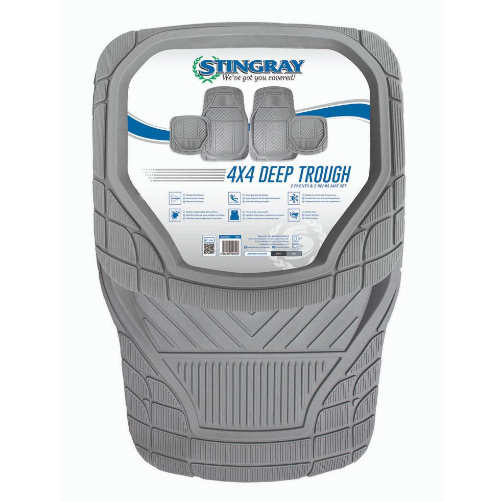 Car Mat 4Pc Set - Deep Trough