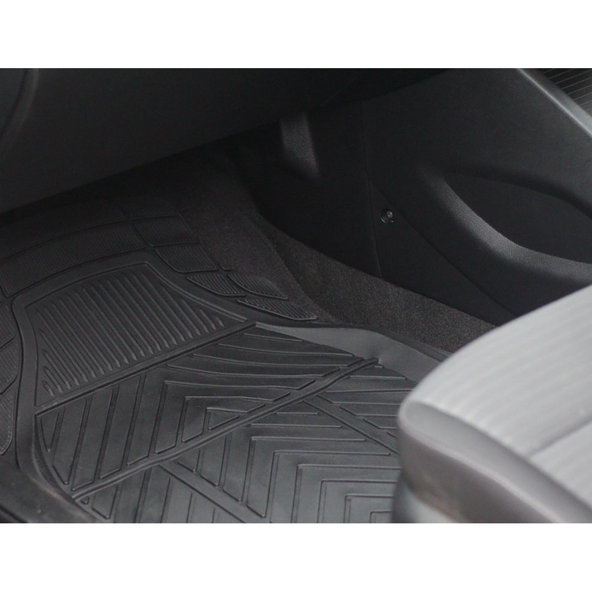 4PC DEEP TROUGH CAR FLOOR MAT SET