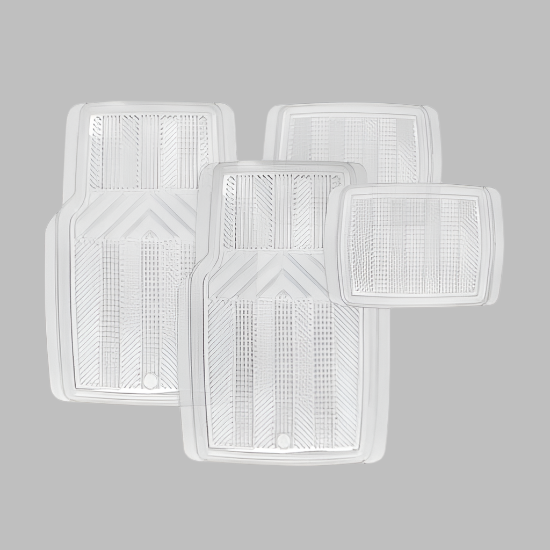 Car Mat Set 4Pc Set  - Techno - Clear