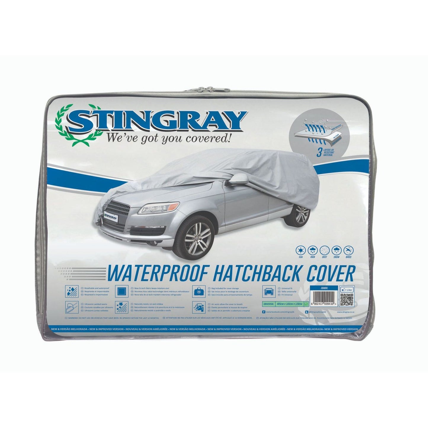 HATCHBACK COVER 405x165x120cm