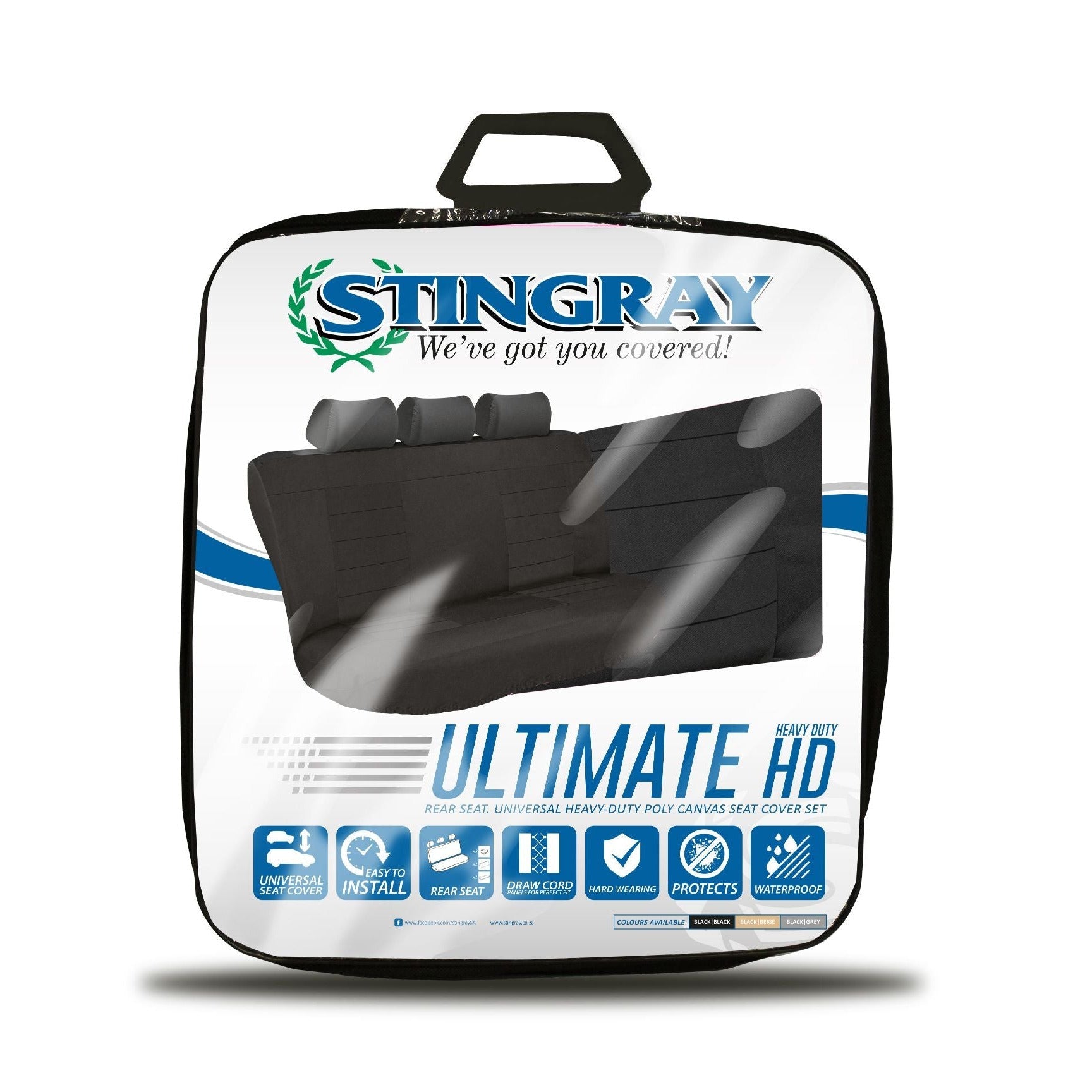 Ultimate HD Rear Car Seat Cover Set