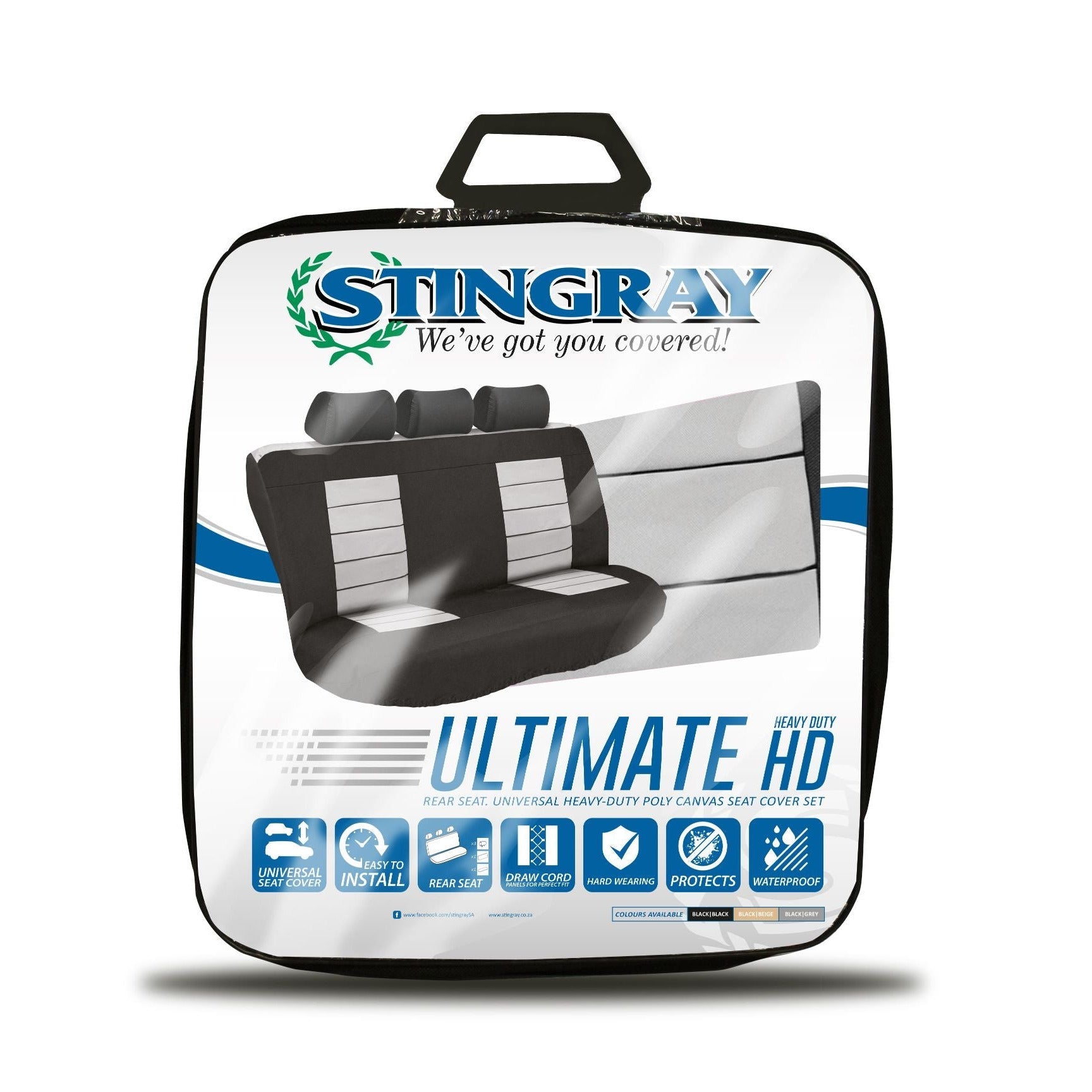 Ultimate HD Rear Car Seat Cover Set