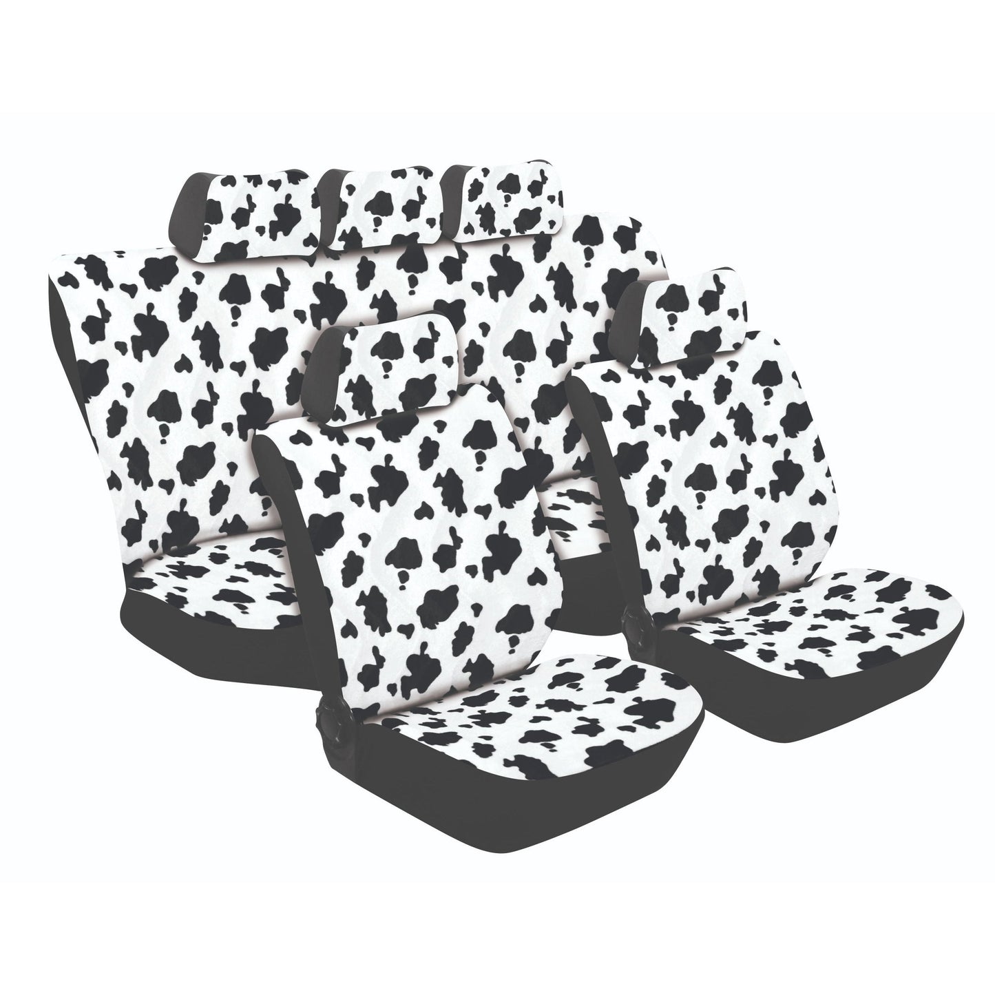 TEXAS COW PRINT - 11PC CAR SEAT COVER SET