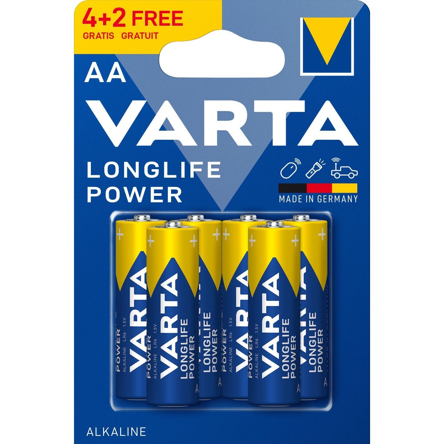 LONGLIFE POWER 4+2 AA (SINGLE BLISTER)