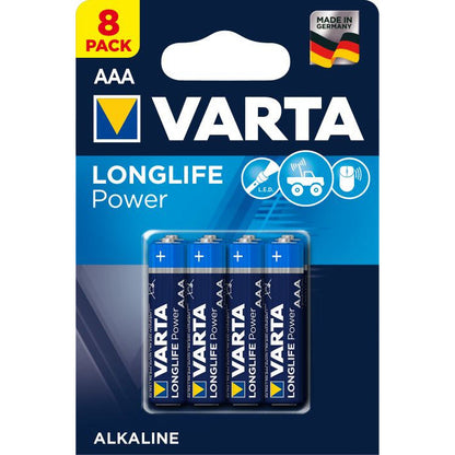 LONGLIFE POWER BATTERIES AAA 8 PACK (HI-ENERGY)