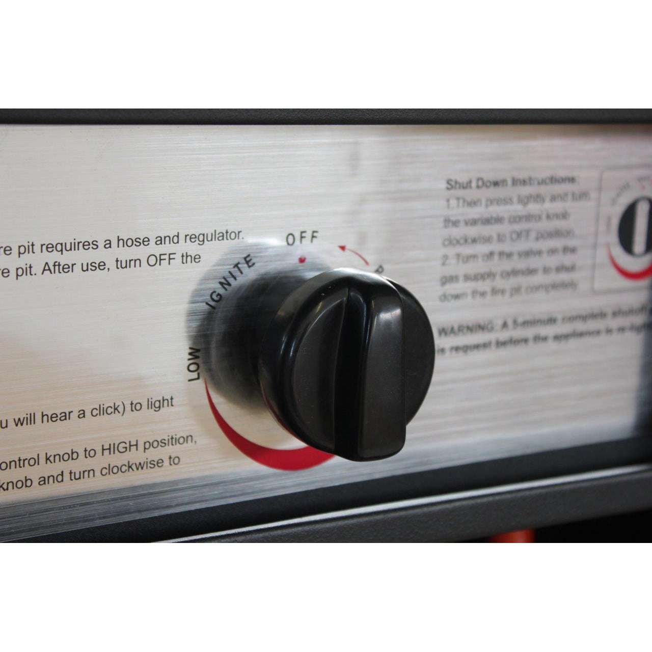 Short Stand Gas Patio Heater - Ceramic Log-Style