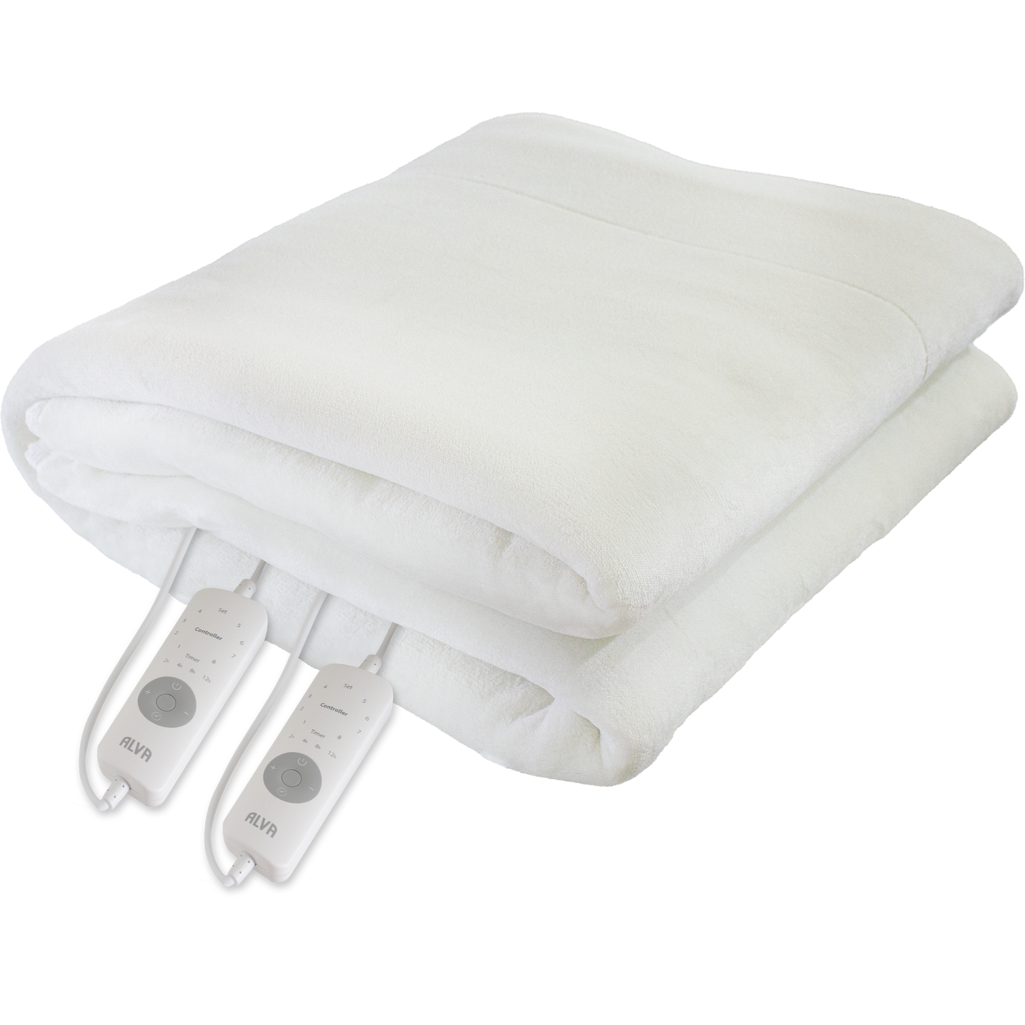 ALVA - DOUBLE - MINK FLEECE FITTED ELECTRIC BLANKET W/ELASTIC 137X188CM