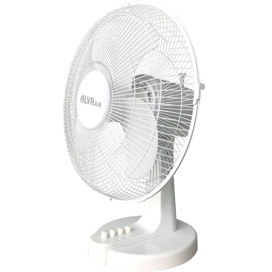 40CM PLASTIC DESK FAN (WHITE)