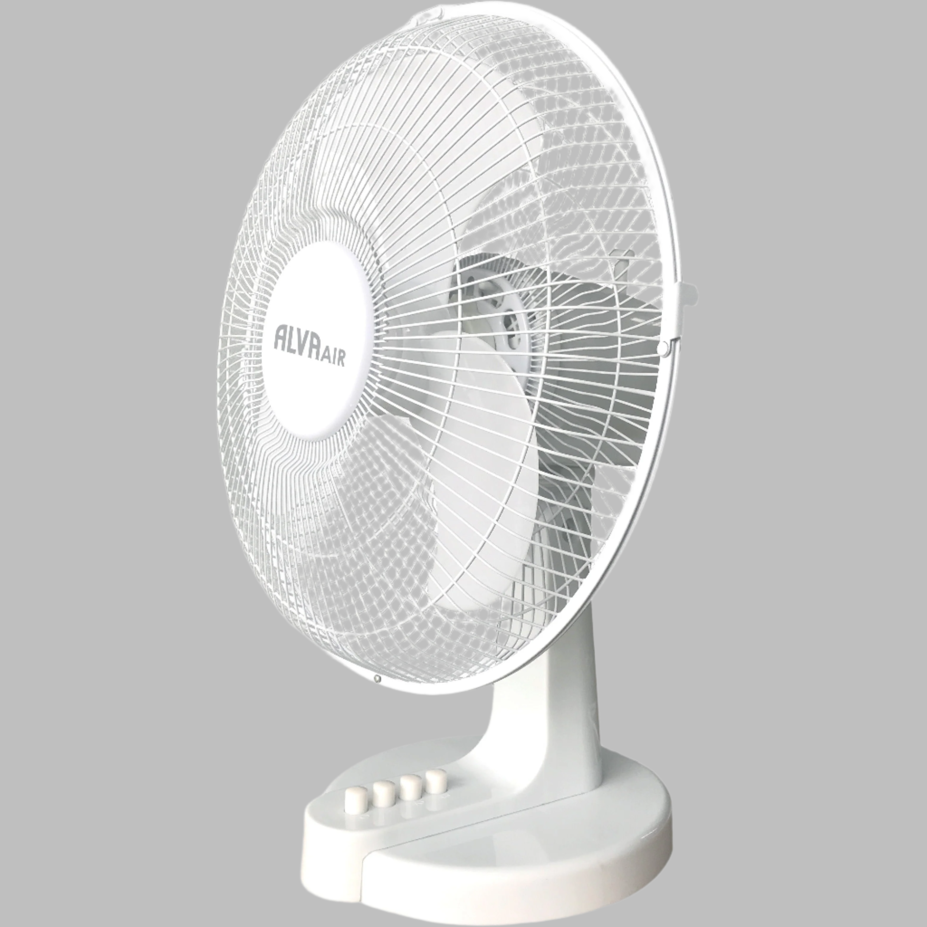 40cm Plastic Desk Fan (White)