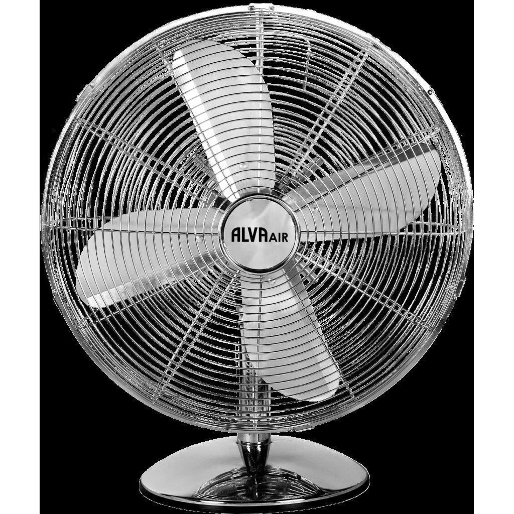 30cm Metal Desk Fan (Chrome)
