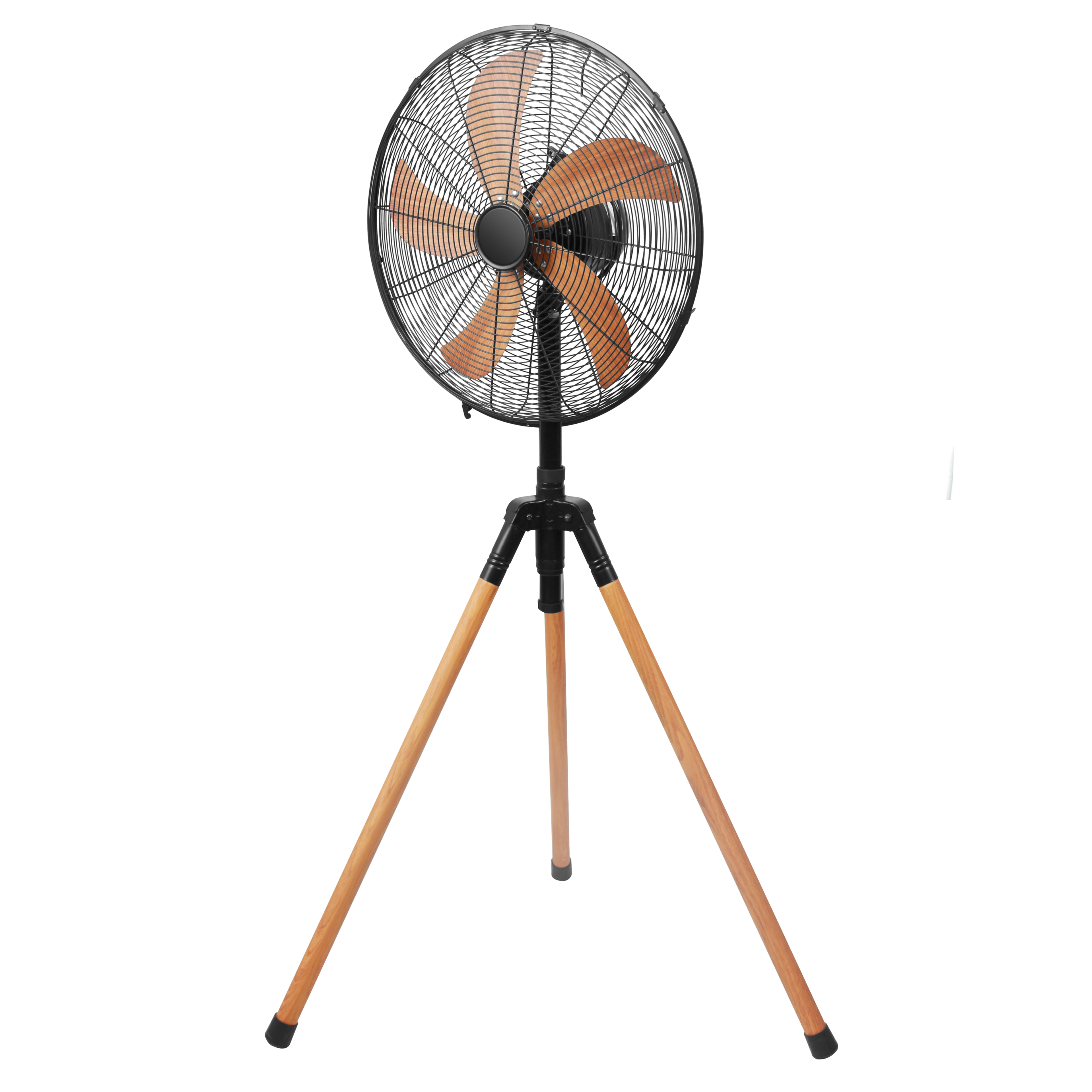 40cm Tripod Fan (Wood-Look Finish)