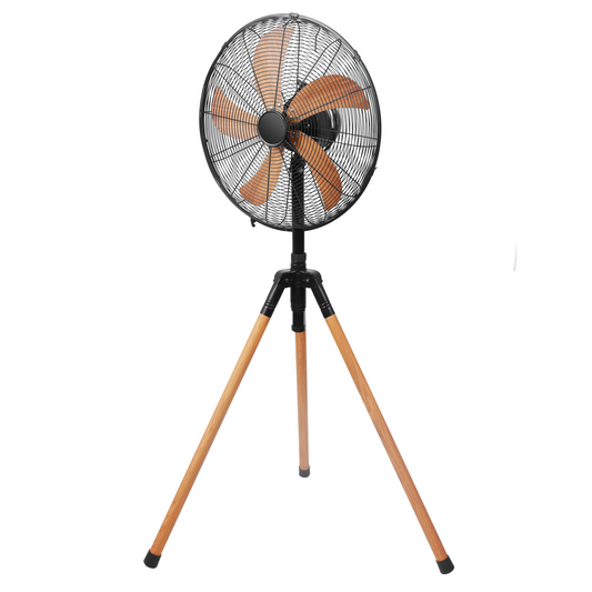 40CM TRIPOD FAN (WOOD-LOOK FINISH)