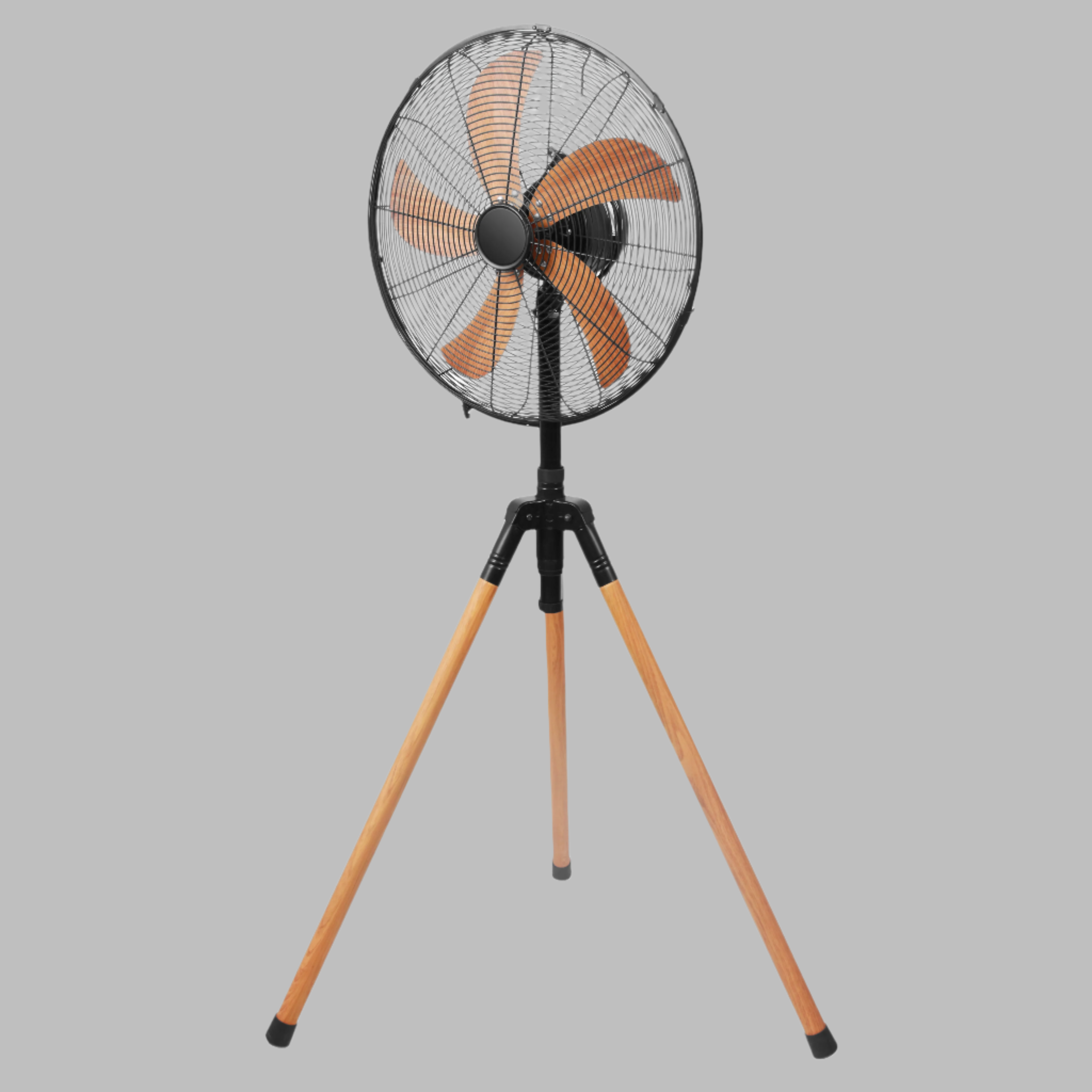 40cm Tripod Fan (Wood-Look Finish)