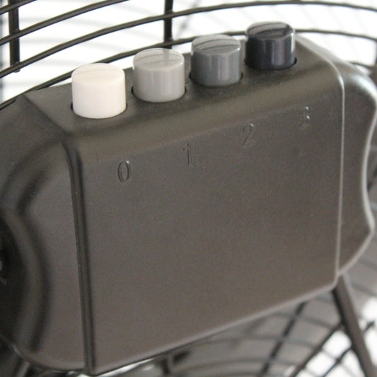 50cm High Velocity Floor Fan Switch button