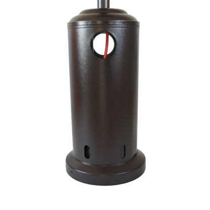 GAS PATIO HEATER WITH BRONZE HAMMERTONE CABINET