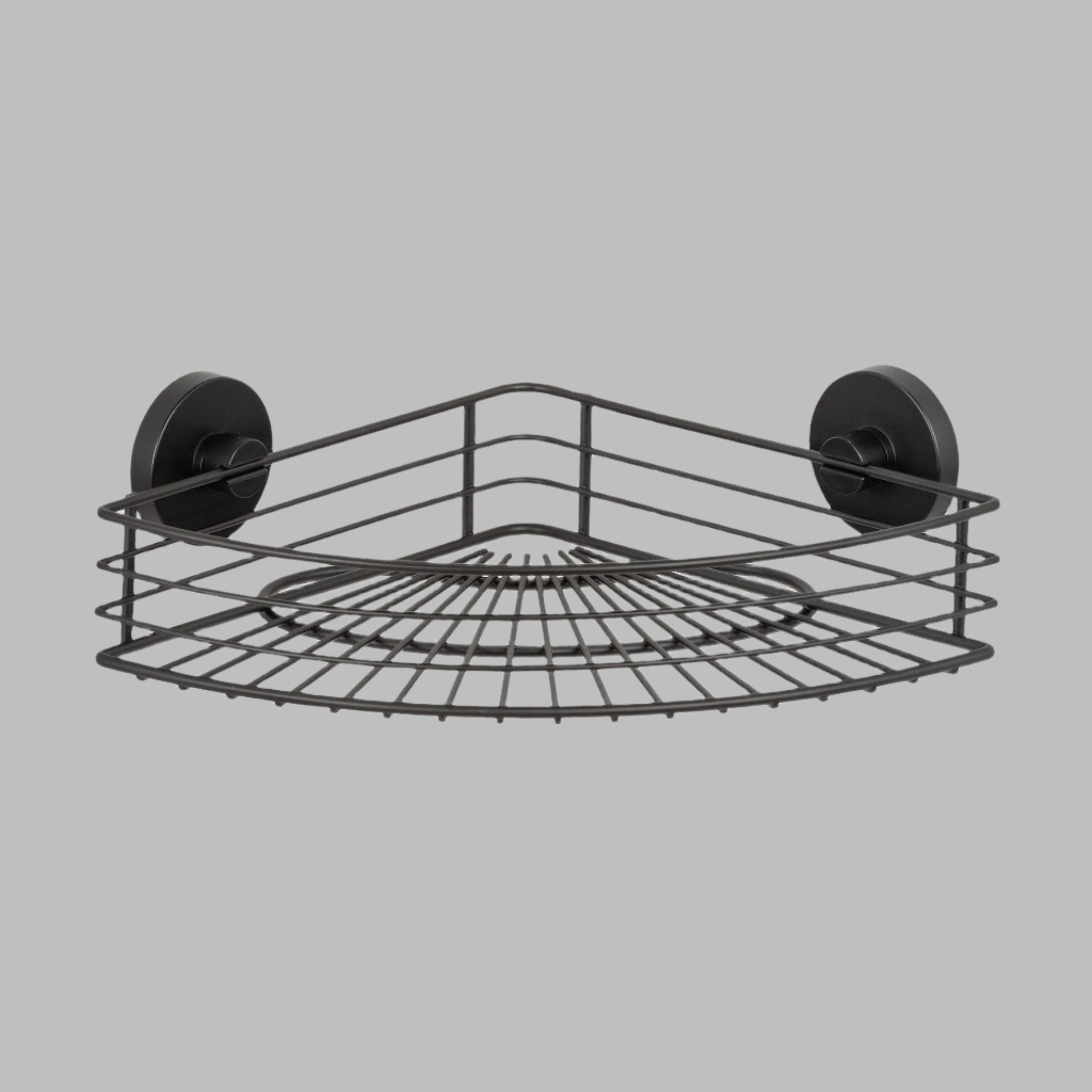 Vacuum-Locâ® Corner Shelf - Bari - Black - Wall Shelf - No Drilling