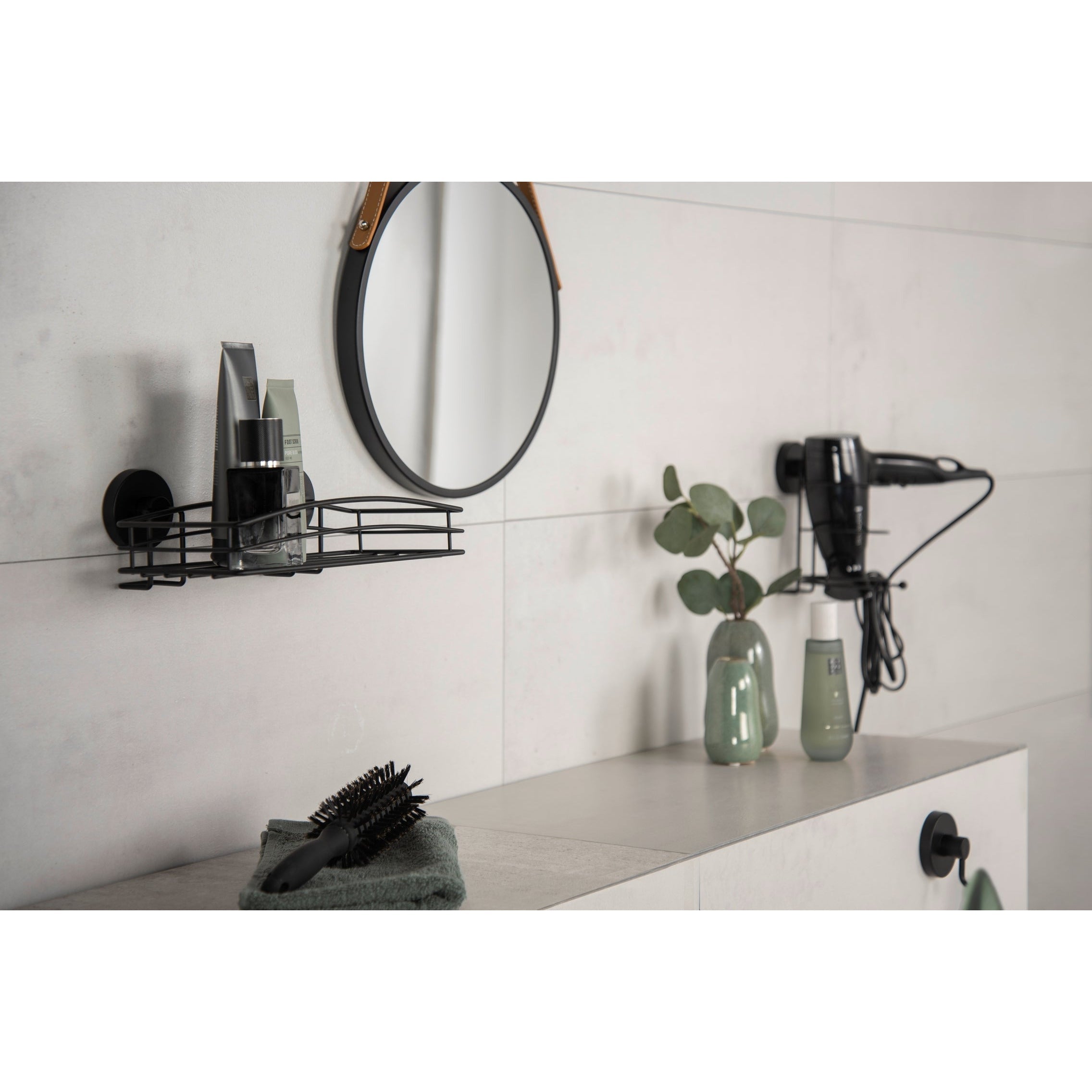 Vacuum-Locâ® Wall Shelf - Black - Wall Shelf - No Drilling