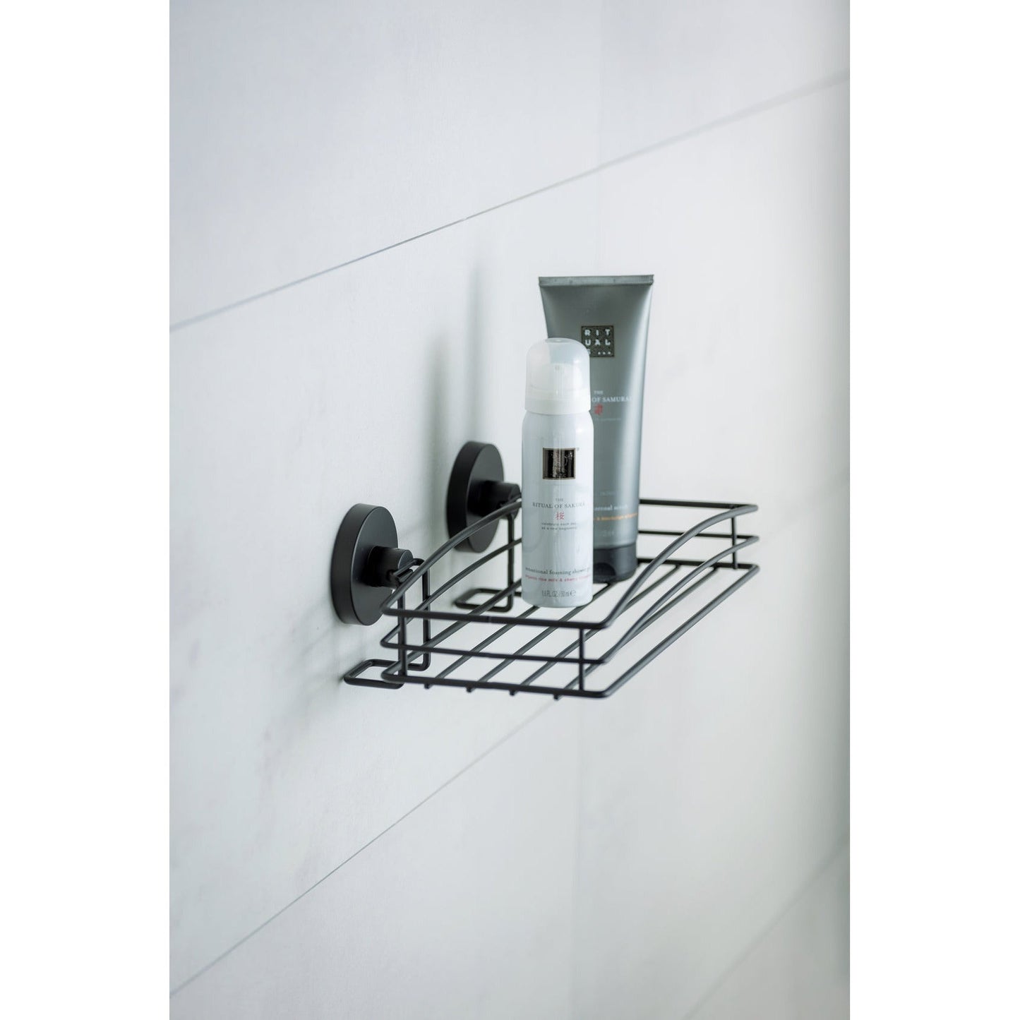 VACUUM-LOC® WALL SHELF - BLACK - WALL SHELF - NO DRILLING