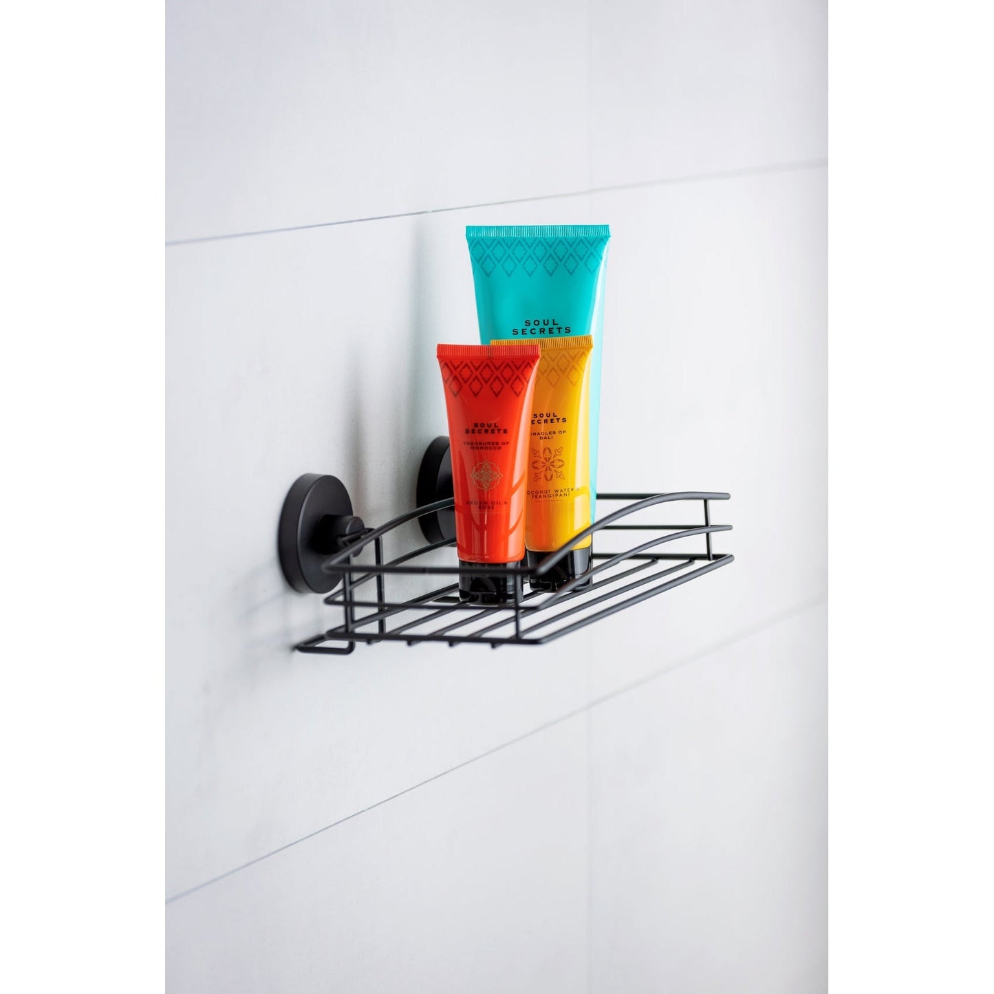 VACUUM-LOC® WALL SHELF - BLACK - WALL SHELF - NO DRILLING