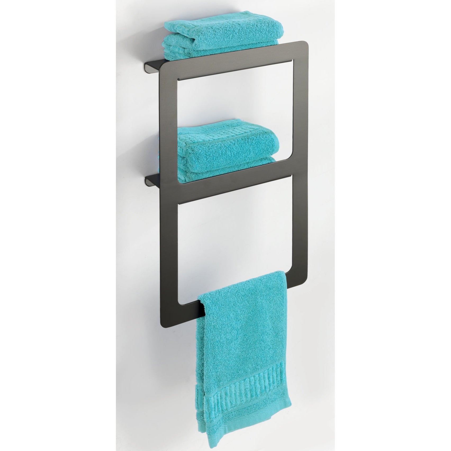 Towel Holder Shelf Duo - Montella - Aluminium