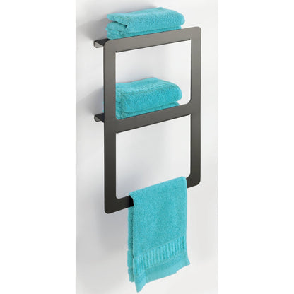 TOWEL HOLDER SHELF DUO - MONTELLA RANGE - RUSTPROOF ALUMINIUM - ANTHRACITE